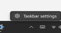 Windows 11 Taskbar settings